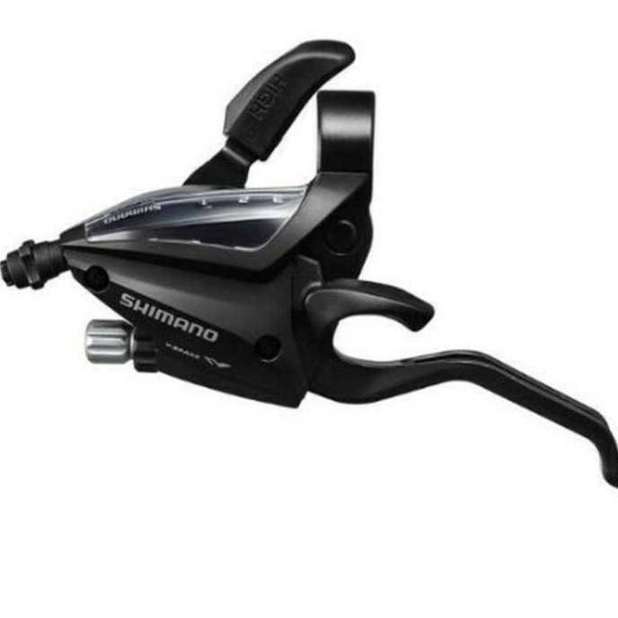 Manette vélo frein et dérailleur droite 2 doigts Shimano ST-EF500 V-Brake SHIMANO