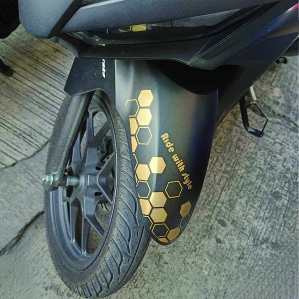 front fender honey comb sticker fit to all motorcycle sticker decal ...