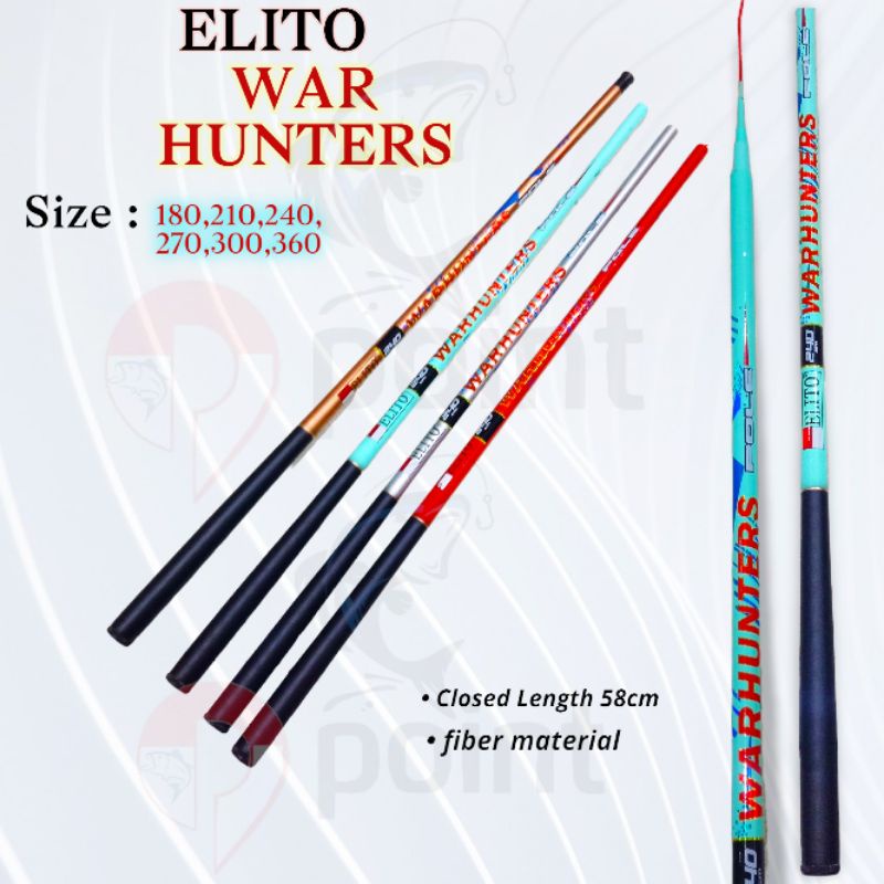 Elito War Hunters Tegek Fishing Rod 180,210,240,270,300,360 Fiber ...
