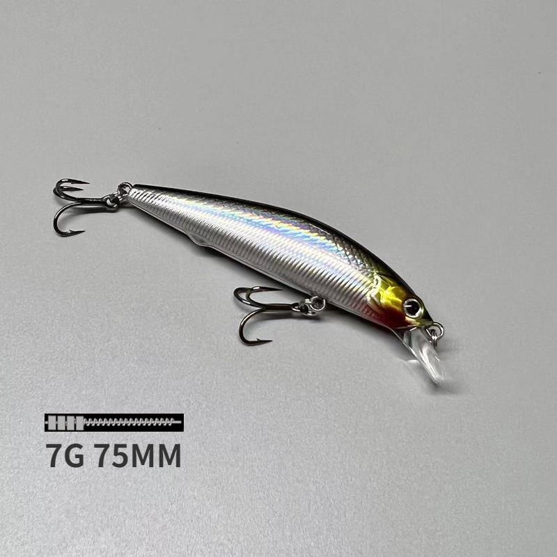 DUOYU Artificial Lure Floating Water MINNOW Fishing Lure 7g 75mm