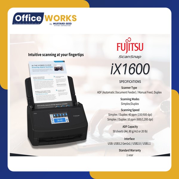 Ricoh ScanSnap iX1600 and iX1300 High Performance Cloud & WiFi Enabled