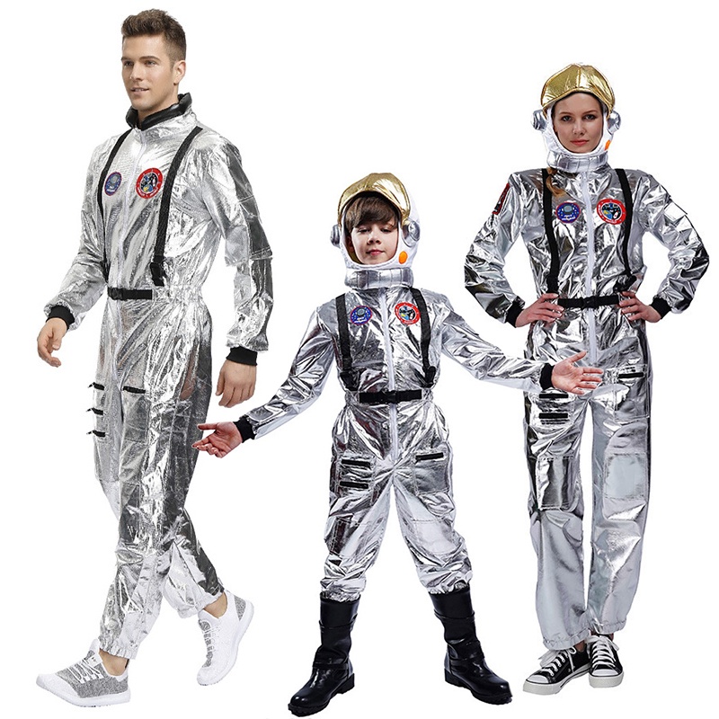 Astronaut NASA Costume Men Kid Halloween Costume for Women Jumpsuits ...