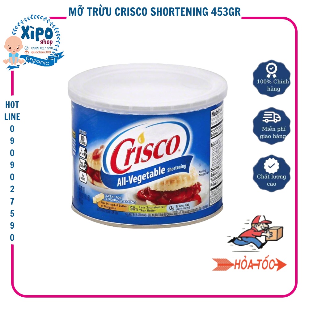Crisco Vegetable Shortening Grease 453gr Shopee Philippines