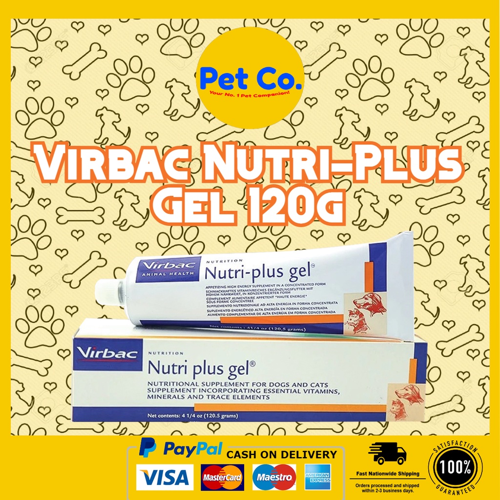 Nutriplus Gel by Virbac pet multivitamins Dog's & cat's Nutri plus 120g