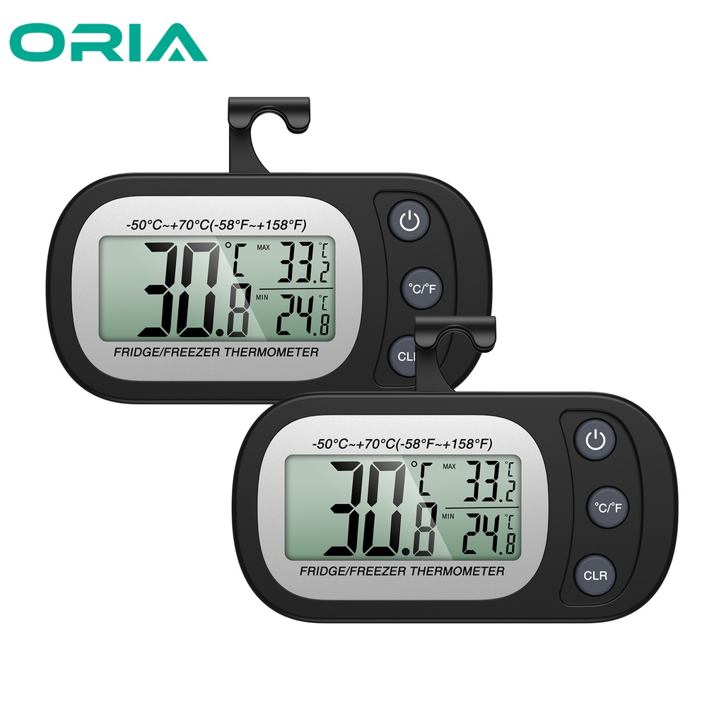 ORIA Digital Fridge Thermometer Refrigerator Temperature Monitor for