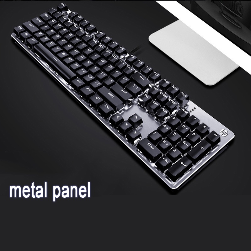 HP GK400F Wired Mechanical Keyboard Floating Keycap Full Key Anti ...