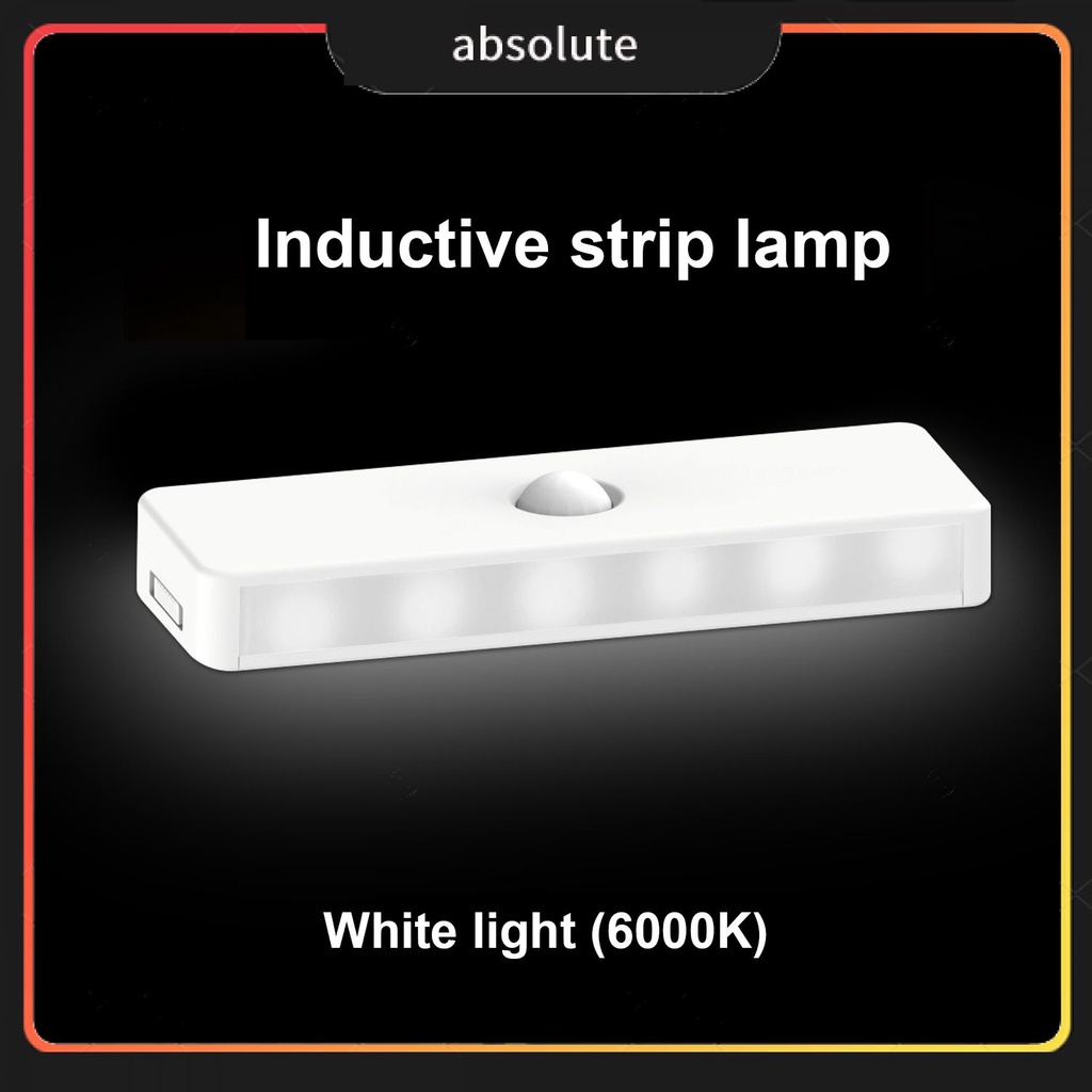 Motion Sensor Closet Lights Usb Rechargeable 6 Led Cabinet Night Light ...