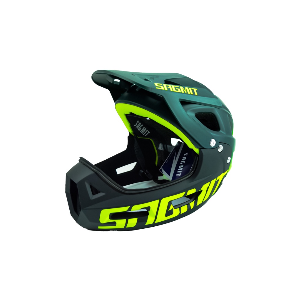 Full Face Cruiser Helmet: In Mold DH Bicycle Helmet With