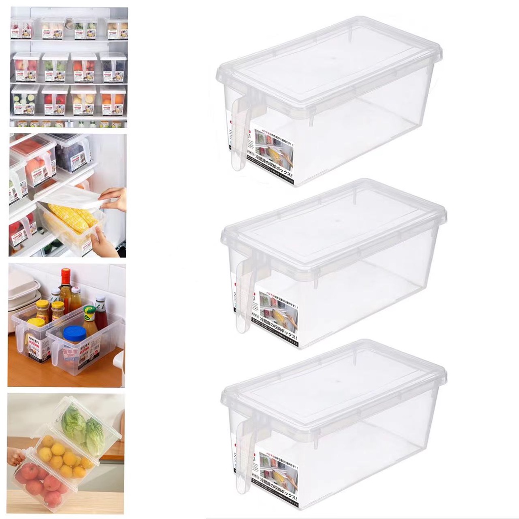3pcs/set Refrigerator Storage Box Food Grade Fresh-Keeping Grade ...