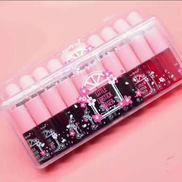 10 in 1 Water Lip Tint Set w/ Case (10PCS) | Shopee Philippines