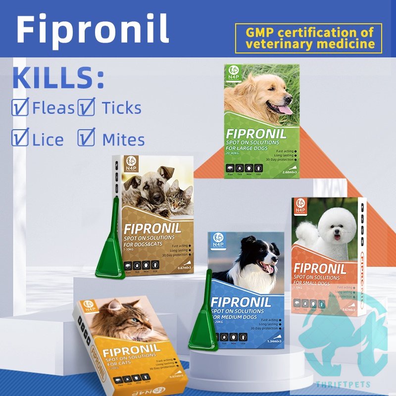 N4P Natural For Pets Fipronil Drops Anti tick and Flea Pack of 3