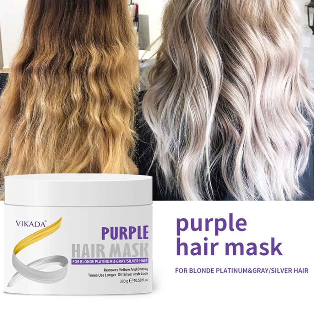 Keratin Purple Hair Mask Protein Repair Dry Damaged Hair For Blonde