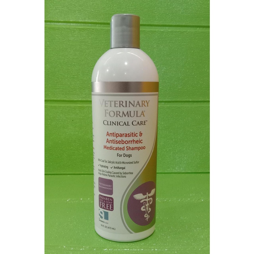Veterinary Formula ANTIPARASITIC & ANTISEBORRHEIC Shampoo 473ml