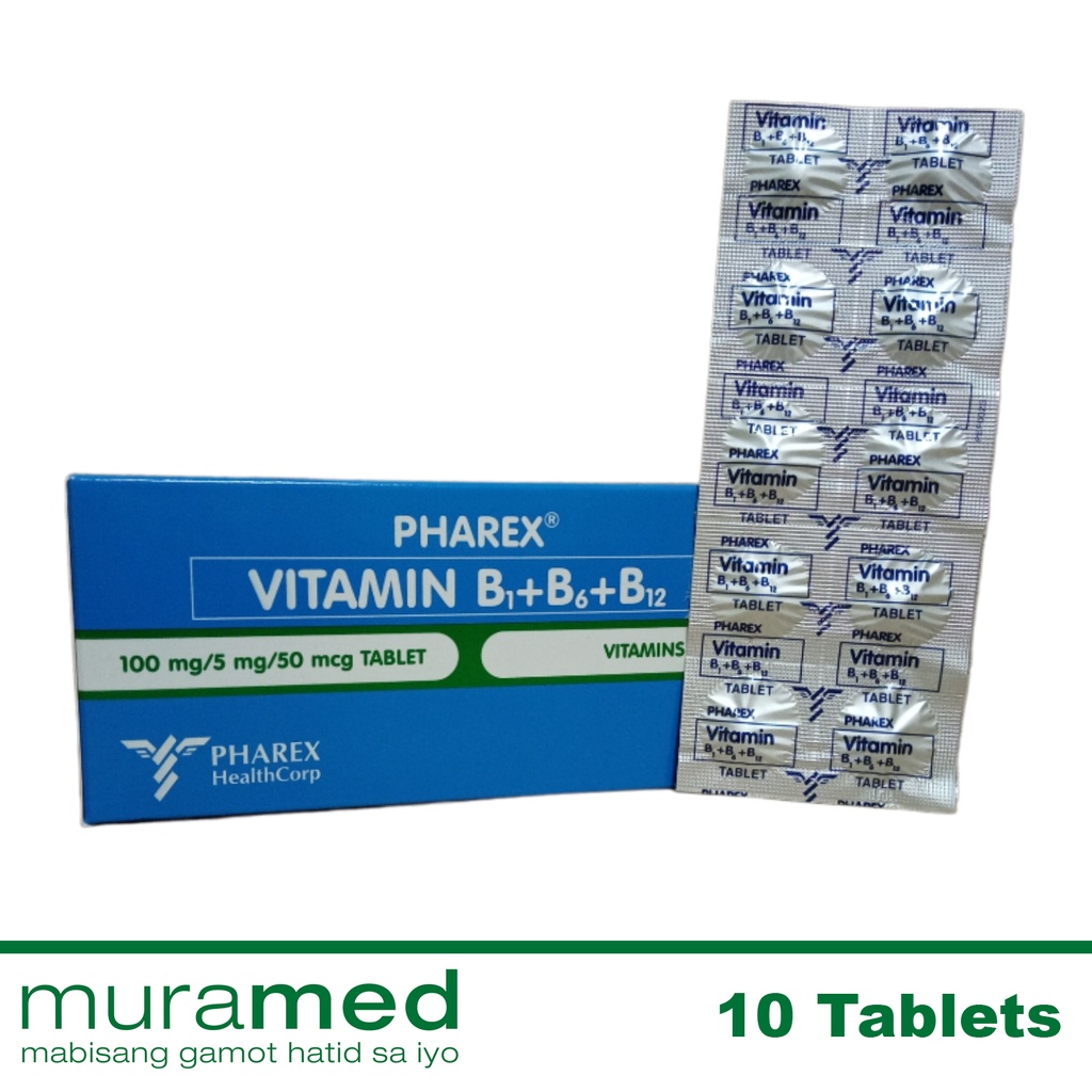 Pharex Vitamin B Complex Tablet 10's Shopee Philippines