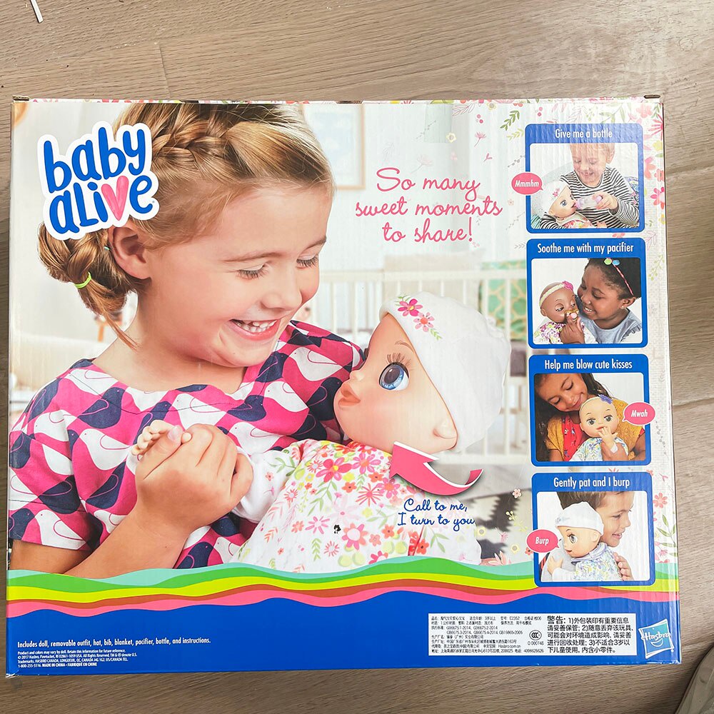 Hasbro Baby Alive Real As Can Be Baby E2352 Kawaii Cute Play House Girl