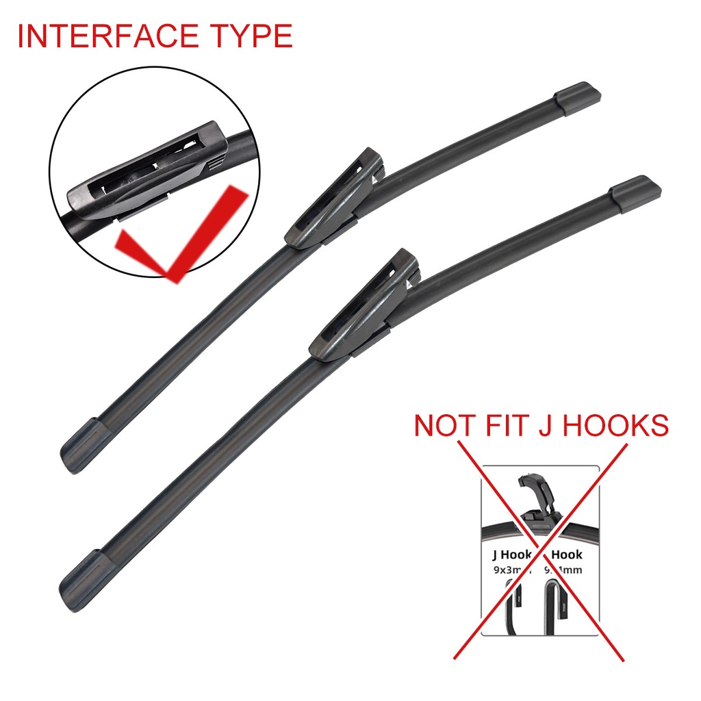 Front Wiper Blades For Citroen DS3 DS 3 20092020 Windshield Windscreen