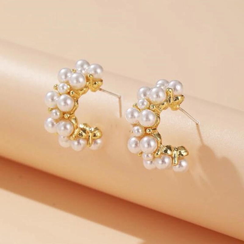 Korean Fashion Pearl Earrings For Women Earrings Femme Cute Round Drop