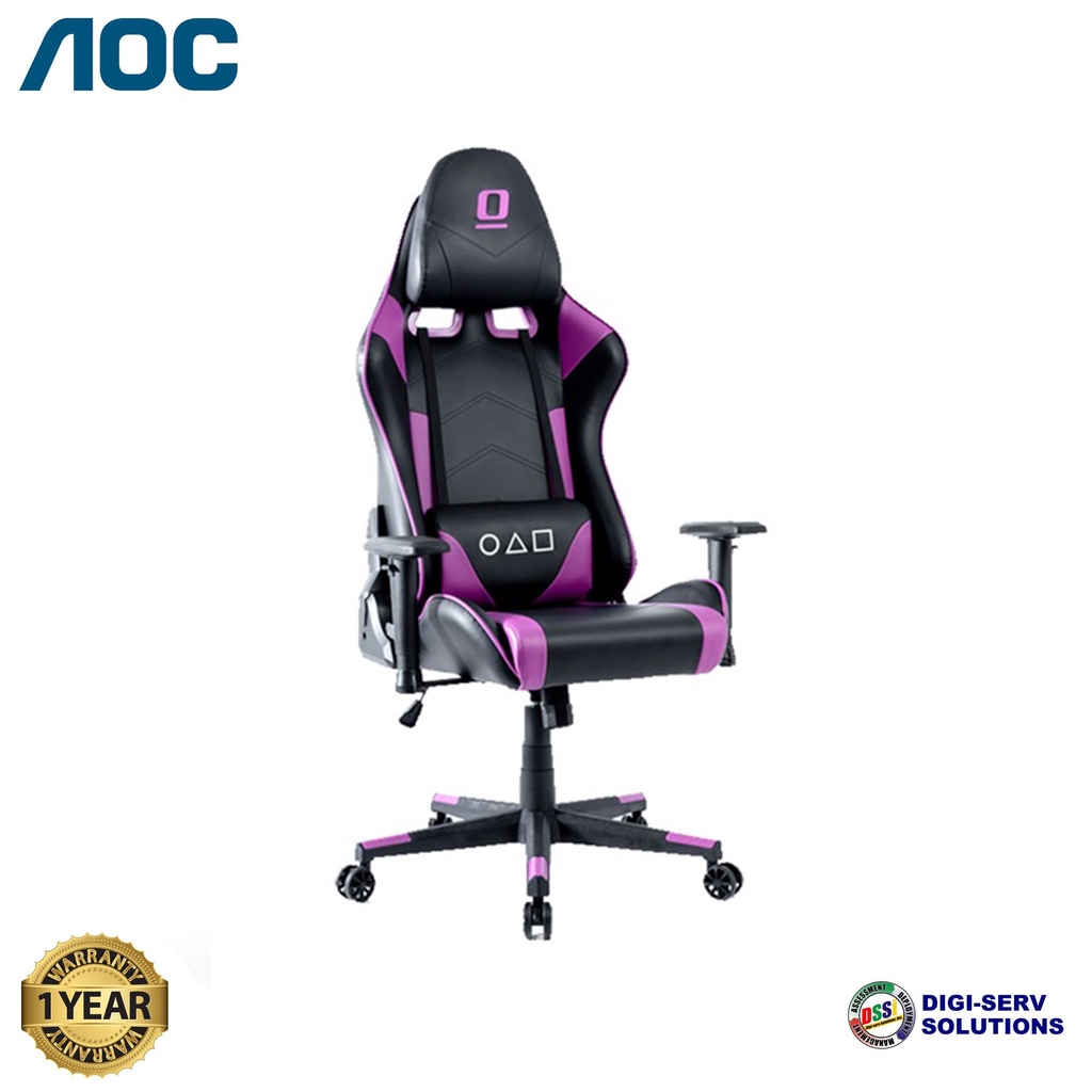 AOC AXGON AX1CVA Gaming Chair, Body Embracing High Back, Full Steel ...