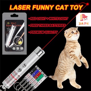 2in1 Multifunction Usb Rechargeable Cat Laser Toy Led Light Pointer