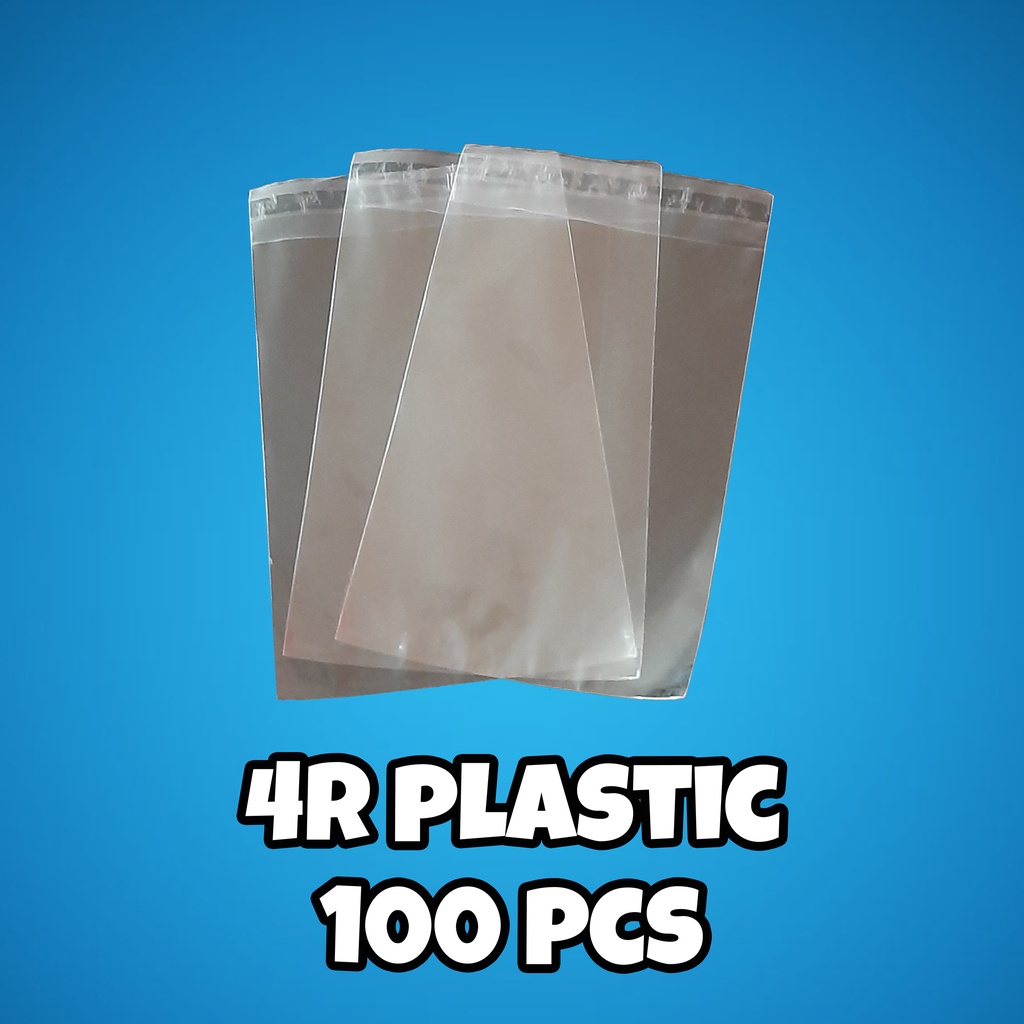 4R Plastic Sleeve with adhesive Shopee Philippines