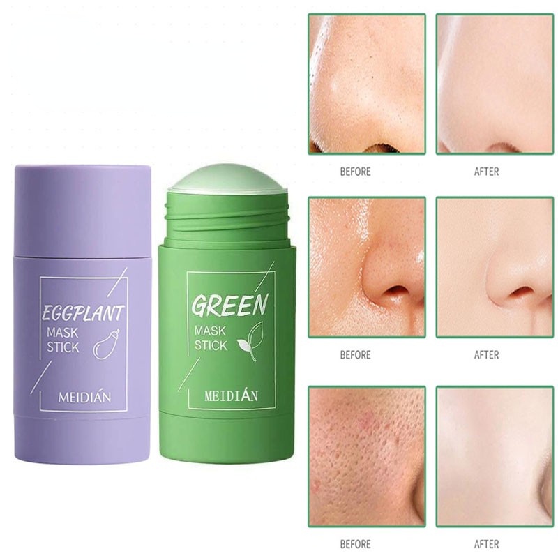 Green Mask Stick MEIDIAN Green Tea Solid Mask Stick Blackhead Remover