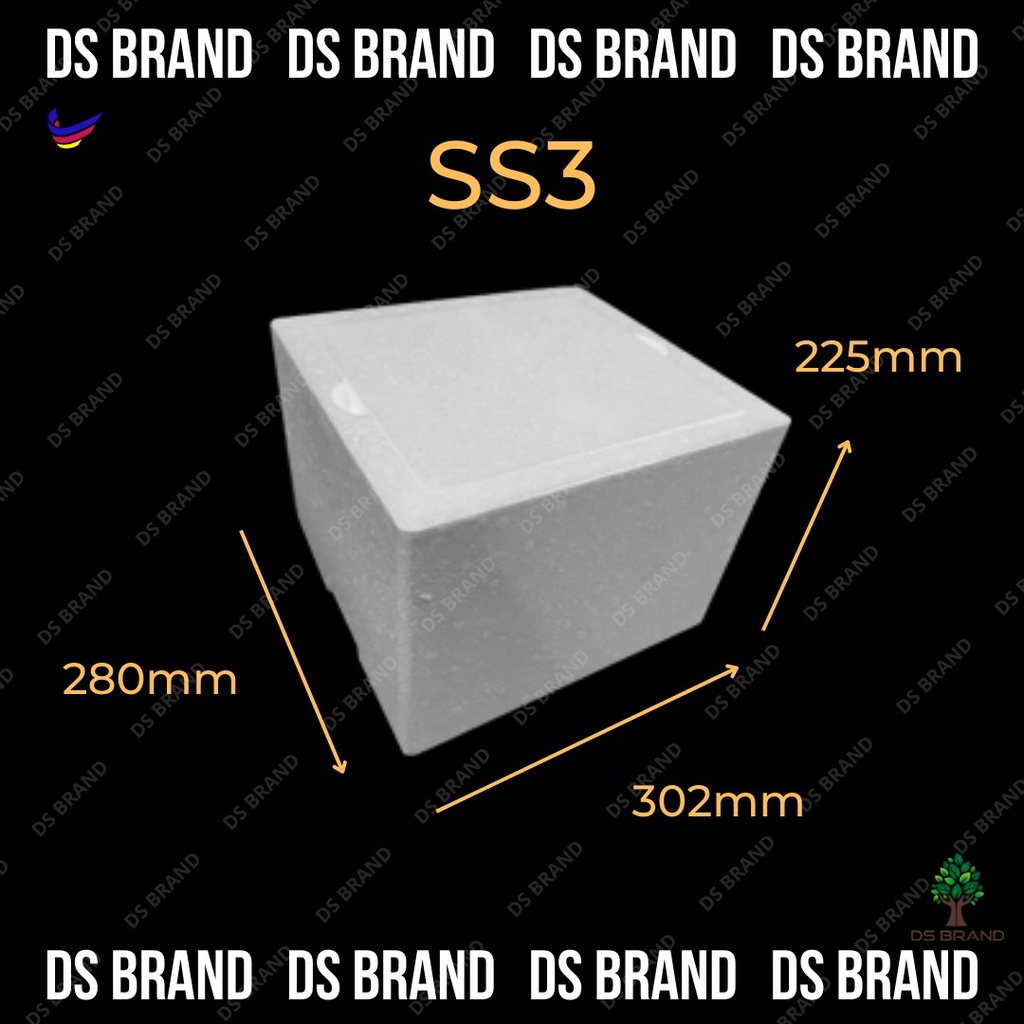 Styrofoam Ice Box / Cooler Box / Picnic box / Foam Box / Fish Box / Tong Ais Polyfoam (SS3