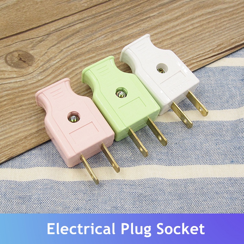 Electrical Plug Fixed Male Plug Socket Color Plug 10A 250V | Shopee ...