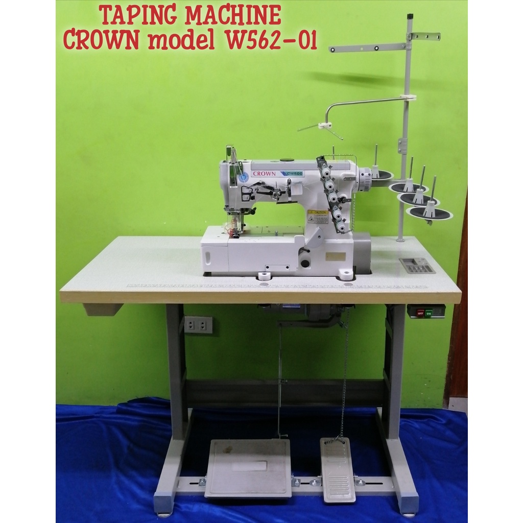 MACHINE/CROWN MODEL W56201 TAPING/HEMMING SEWING MACHINE BOX TYPE