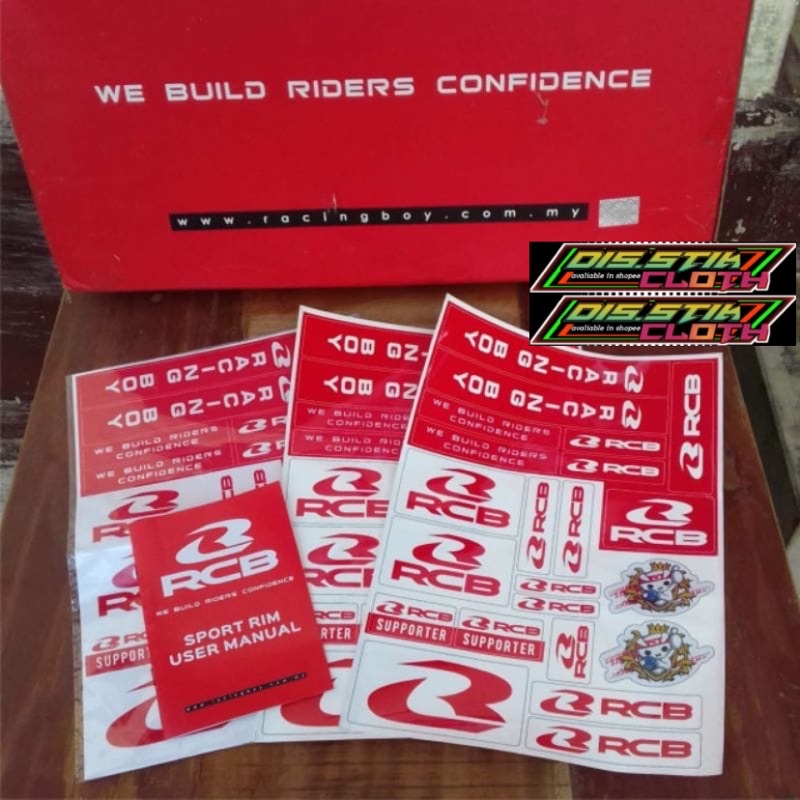 Rcb STICKER SHOCK RACING BOY | Shopee Philippines