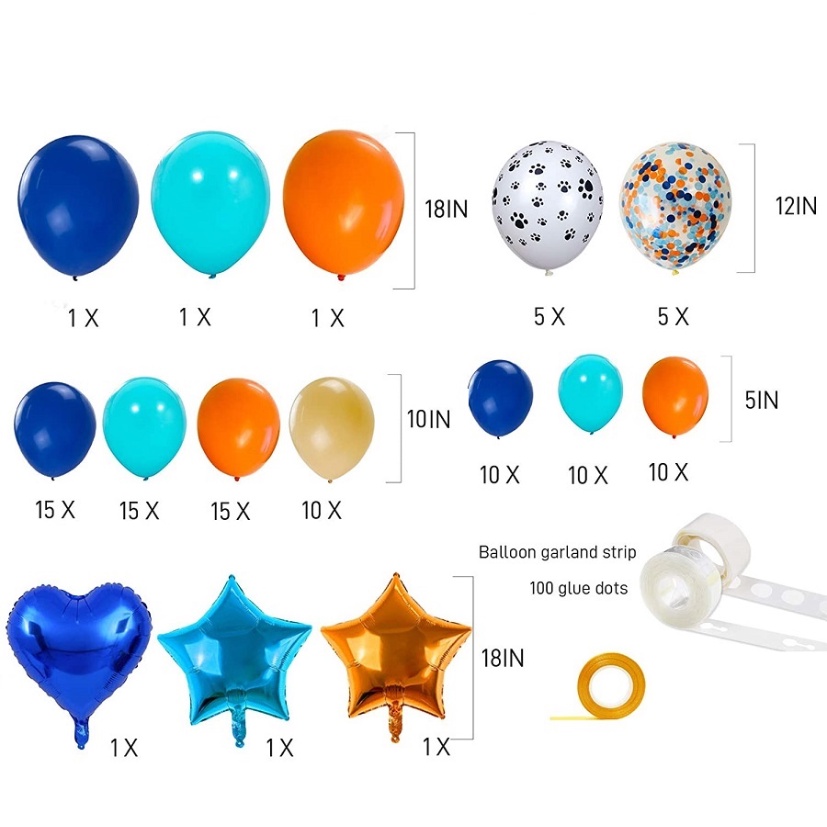 92pcs Blippi Themed Balloon Party Decoration Package English Teacher ...