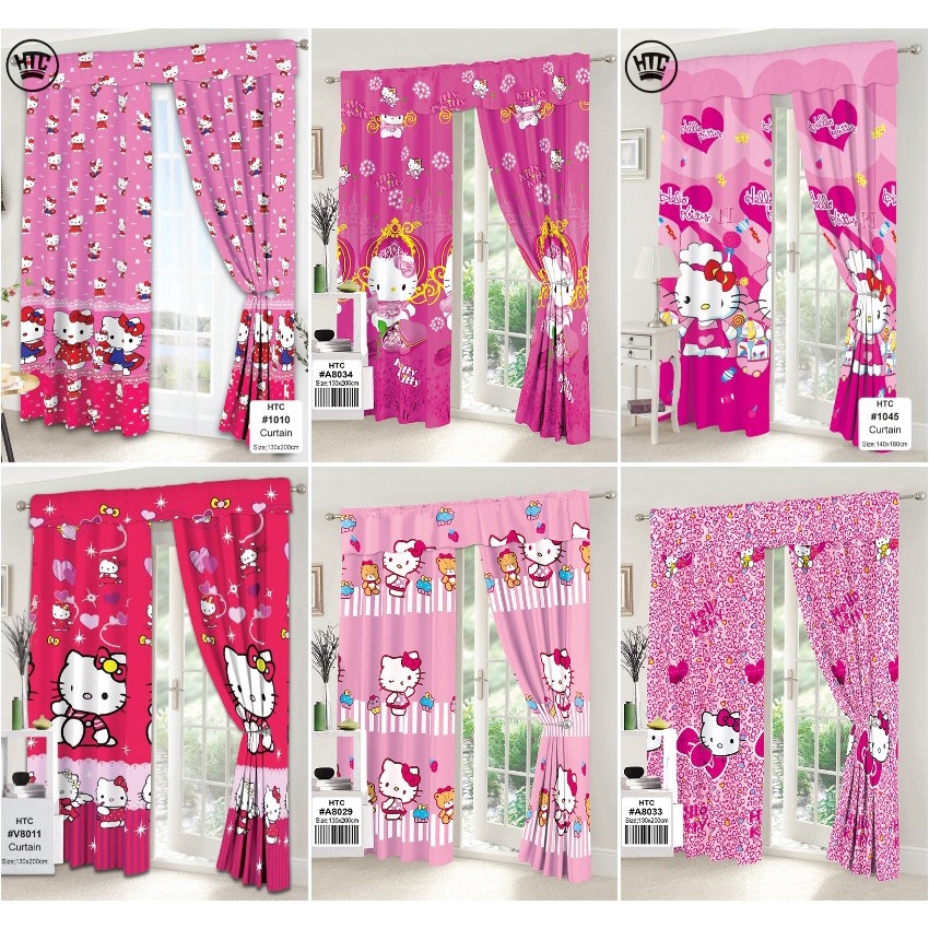 Cartoon Curtains Sale Home Decor Hello Kitty Mickey&Mouse Curtain for ...