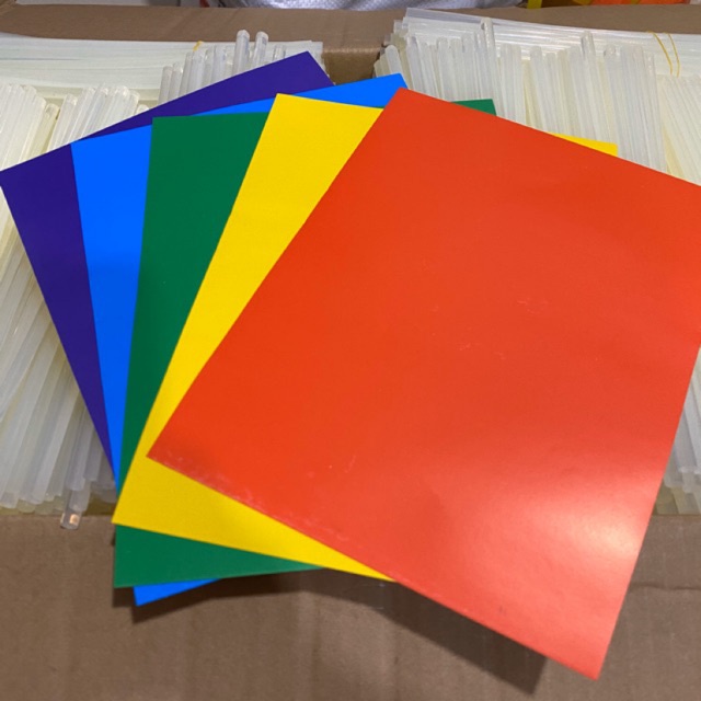 Volume 50 Large Craft Paper With Available Glue Large Color Paper 17x22cm (5 Colors) Shopee