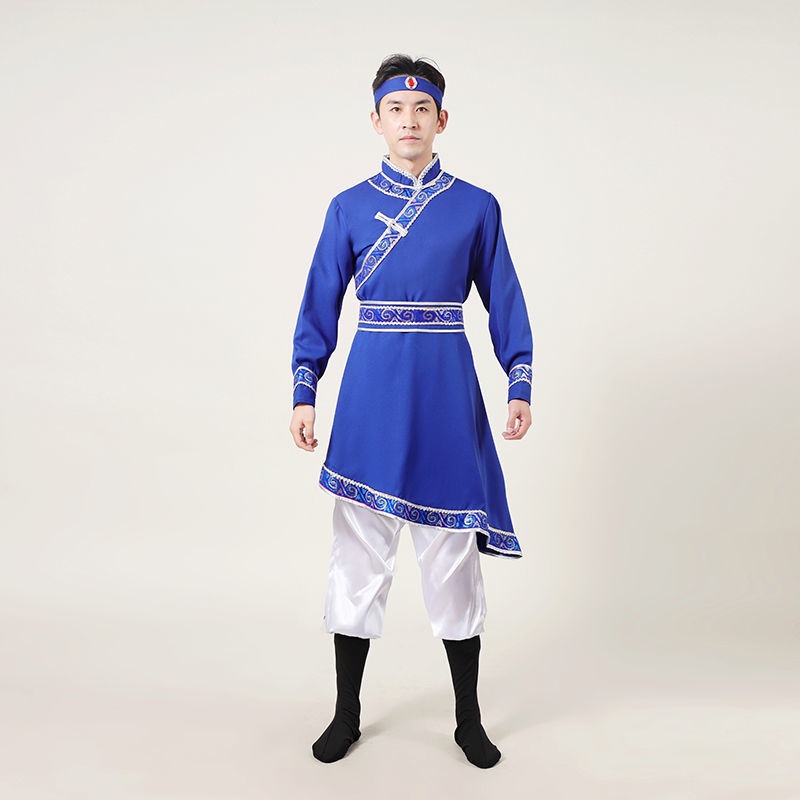 Mongolian clothing male adult Mongolian modern Tibetan ethni蒙古服装男蒙族成人现代 ...