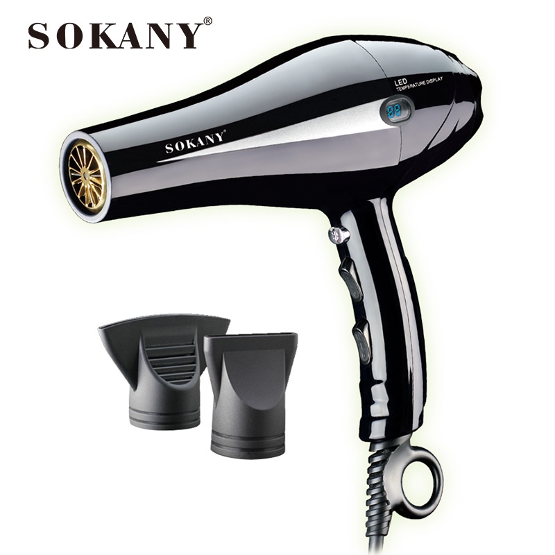 Sokany SK8898 Professional LED Hair Dryer with Temperature Display and