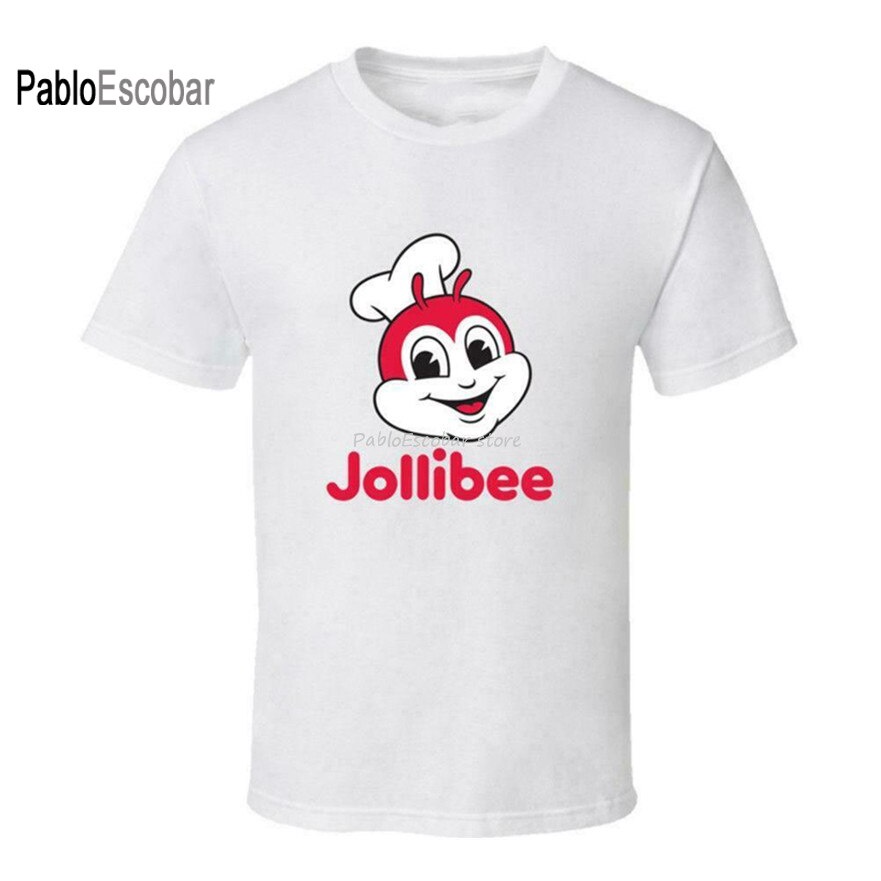 cotton tshirt men summer s Jollibee T Shirt Mens Chef Bee Food Mip Many ...