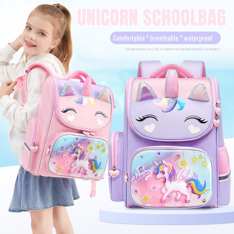 High Quality Unicorn bag sekolah girls unicorn kids backpack boys