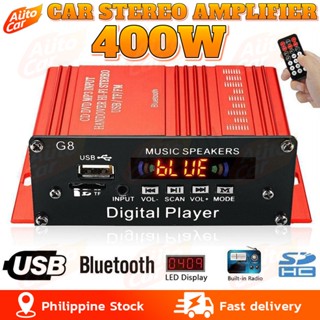 DC12V 2A 400W 3 Channel Mini Amplifier 2.1 Stereo HiFi Car