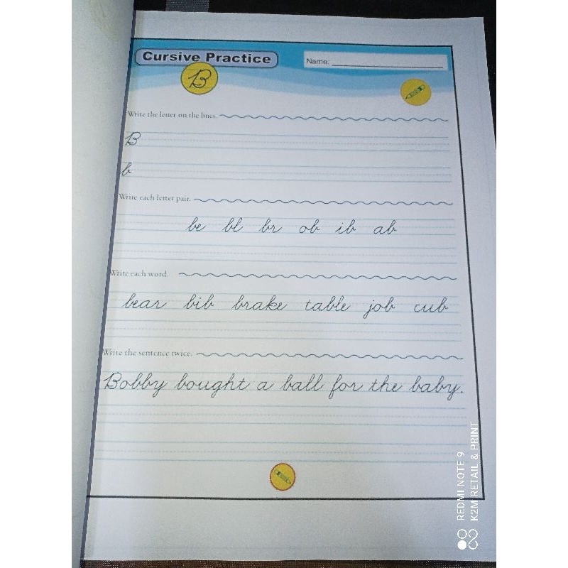 CURSIVE WRITING WORKSHEET | Shopee Philippines