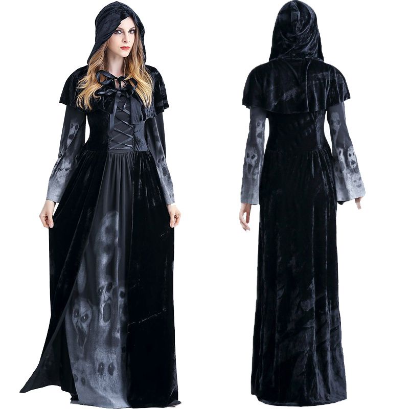 Queen Wicked Womens Gothic Witch Sorceress Adult Halloween Fancy Dress ...