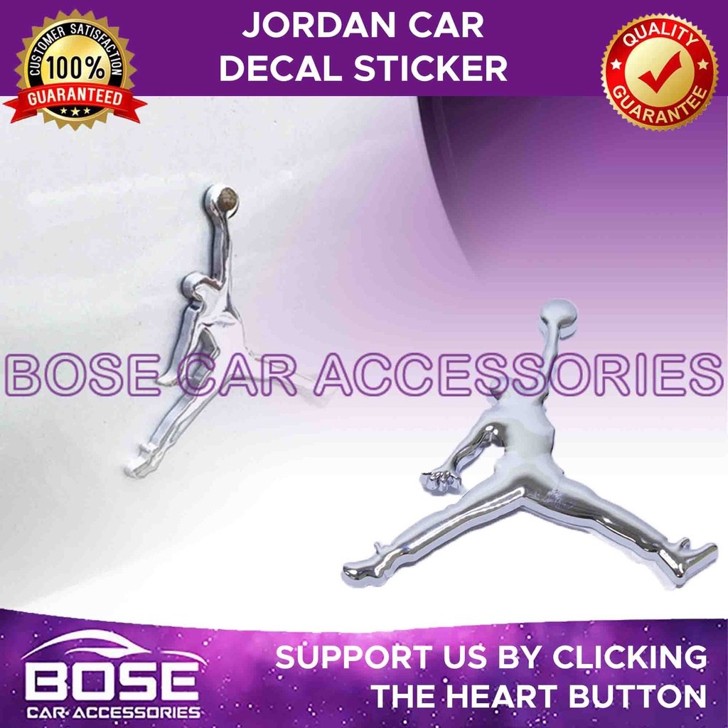 Jordan Sticker Emblem High Quality- Silver | Shopee Philippines