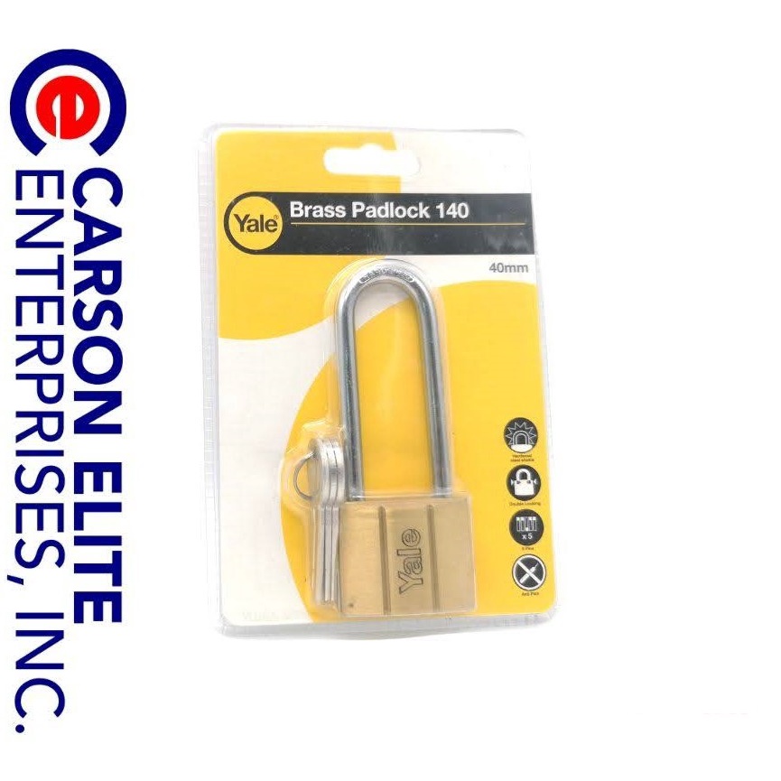YALE 140 Brass Padlock Long Shackle 40mm Shopee Philippines