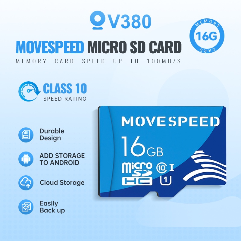 Move Speed Micro SD Card Original 16GB A1 U1 Class 10 Reading Speed ...