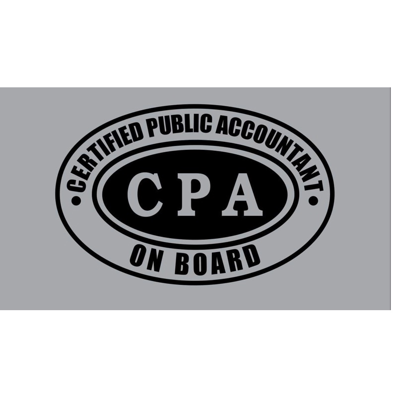 Certified Public Accountant CPA Car Profession Emblem Accessories
