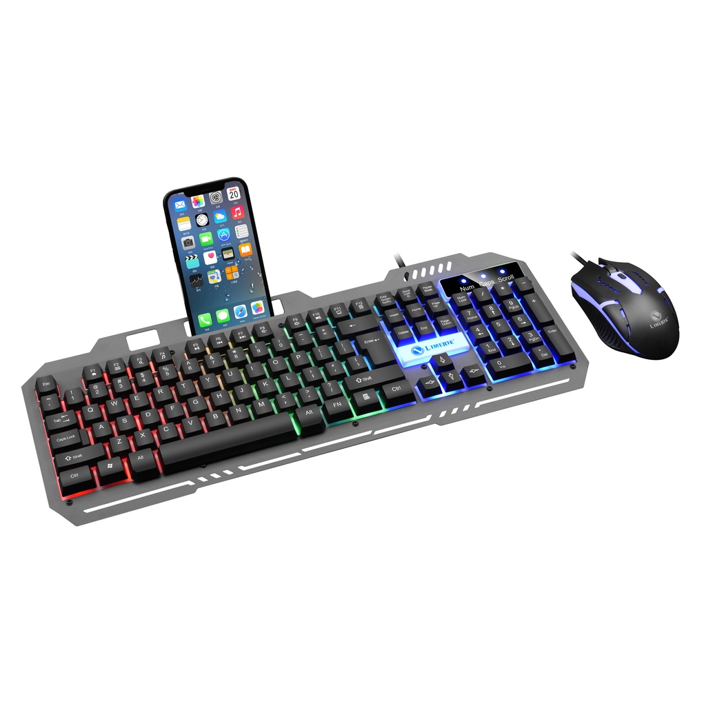 Popcorn 618 RGB Wired Gaming Keyboard And Mouse Set 16 Backlighting