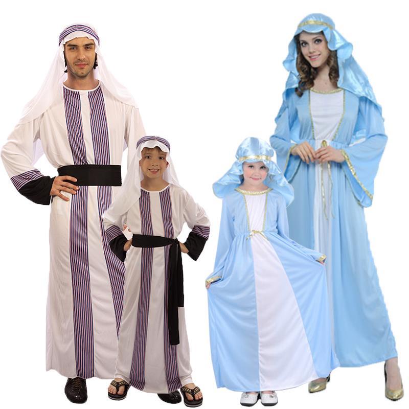 Halloween Adult And Child Kids Costumes Female Arabia Robe Cos Children