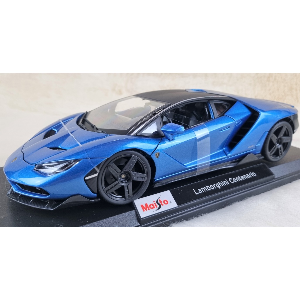 Maisto Die Cast Special Edition 1:18 Metallic Blue Lamborghini ...