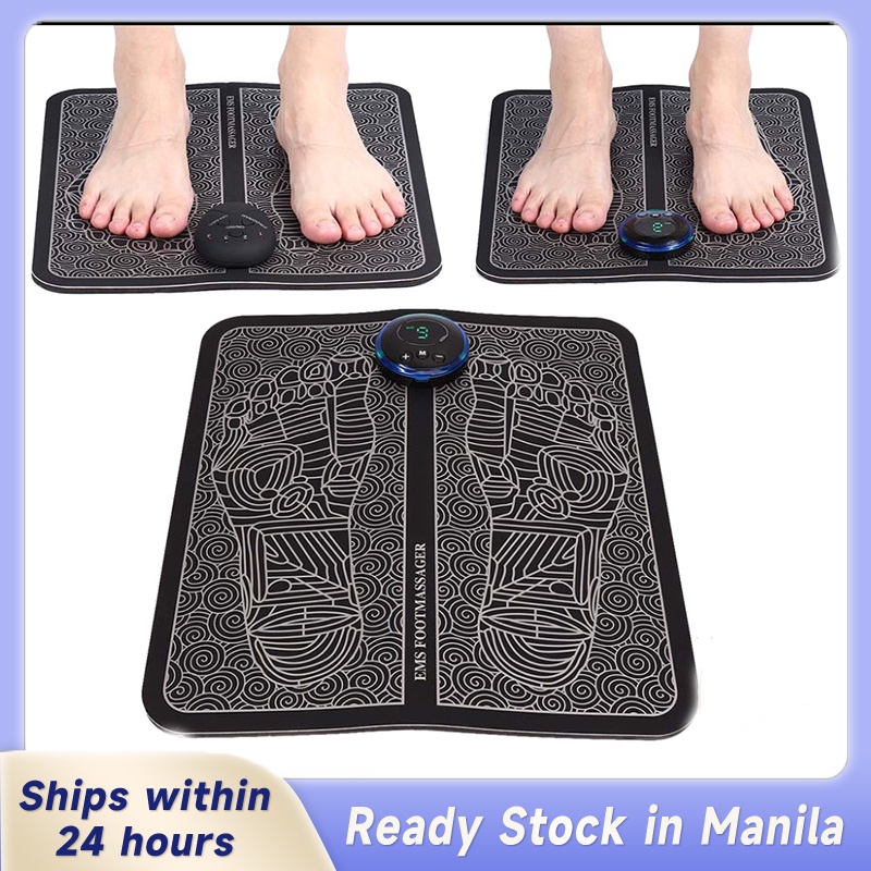 Original EMS Rechargeable Foot Massager Pad Electric Folding Portable