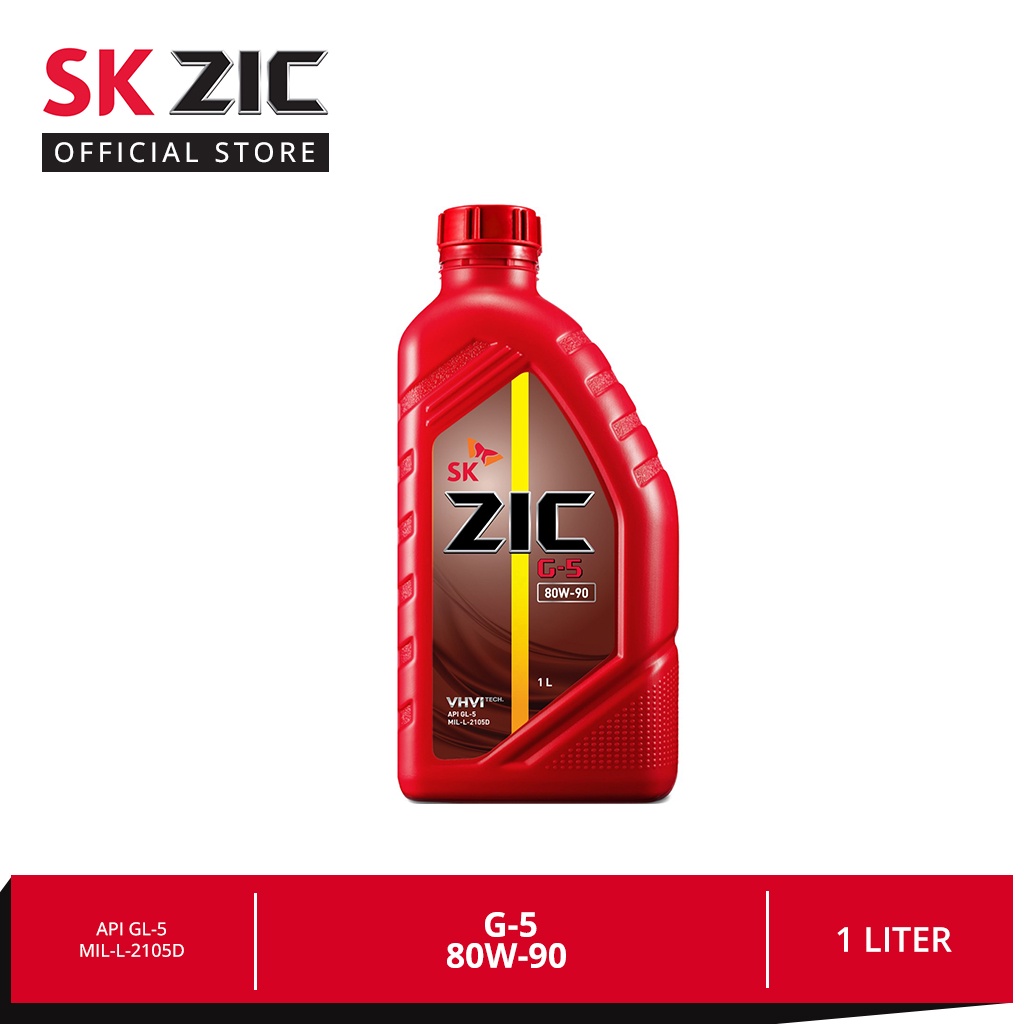SK ZIC G-5 80W-90 Group 2 GL 5 Automotive Gear Oil 1 Liter | Shopee ...