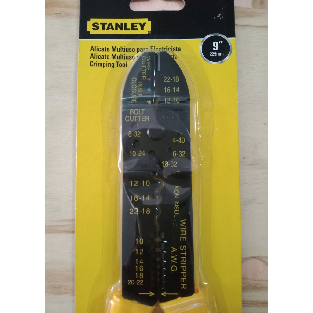 Stanley Wire Stripping and Crimping Pliers 230mm (9") Shopee Philippines
