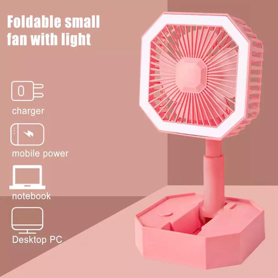 Foldable Portable Multifunction Fan Handheld LED Night Light USB